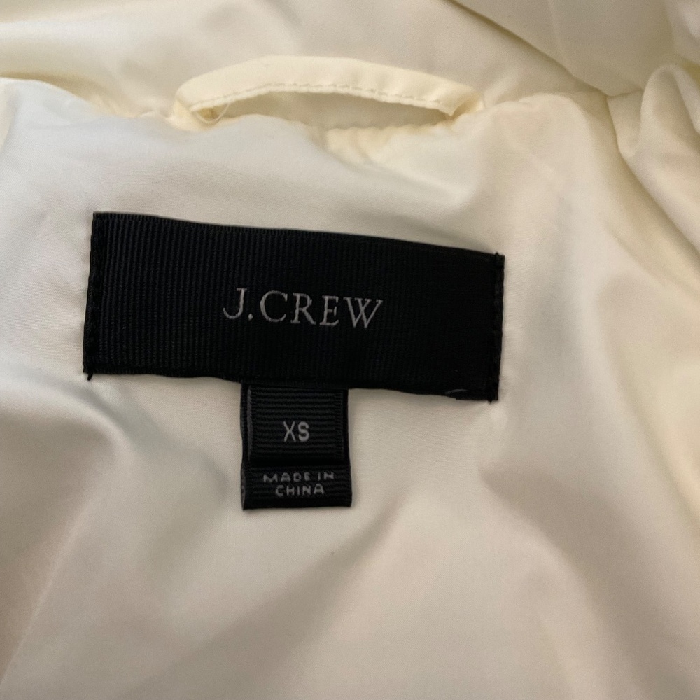 J. Crew Women's Vest Puffer Cream Puffer Quilted … - image 4